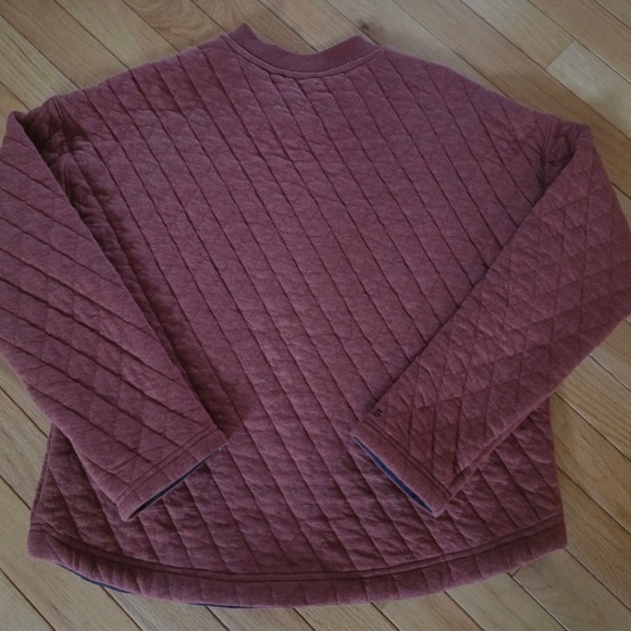 Womens Orvis NWOT Rust Color Quilted Sweatshirt in Size XS - Picture 3 of 4